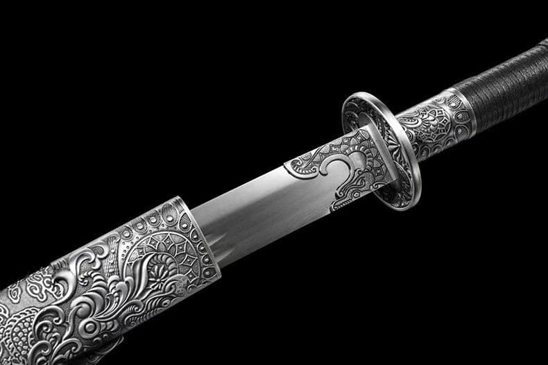 [御林護衛] 繍春刀 牛尾刀 苗刀 手鍛造打 鋼刀 冷兵器 古兵器 両手刀