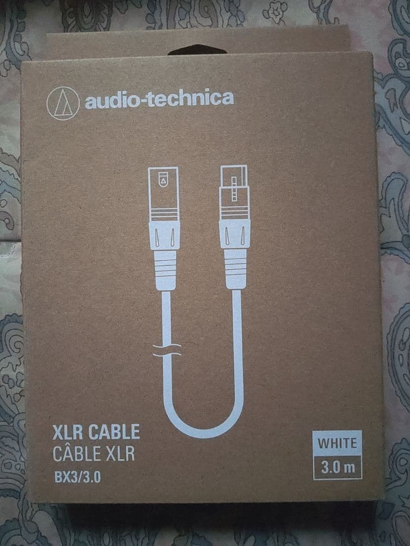 新品未使用Audio-Technica AT2020マイクケーブルBX3セット白