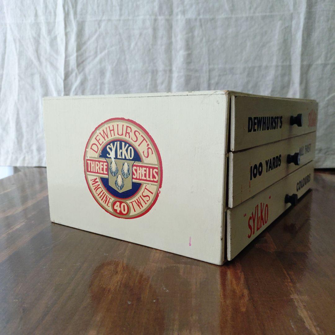 SYLKO スプールキャビネット 引き出し 糸ケース アンティーク 什器