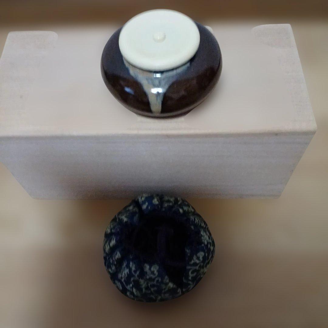 陶六　三ッ入り 茶入 　桐箱入り