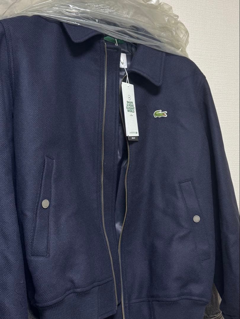 新品LACOSTE中綿 ウールジャケット サイズ48