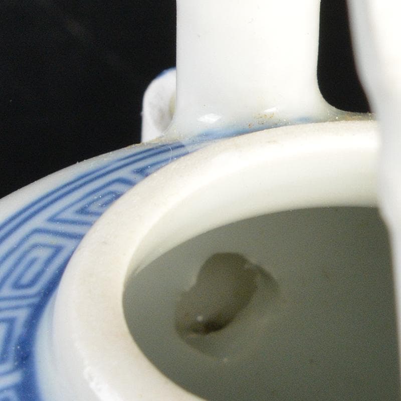 瀬戸焼　古瀬戸　染付　人物文　水注　時代箱　V　R7476