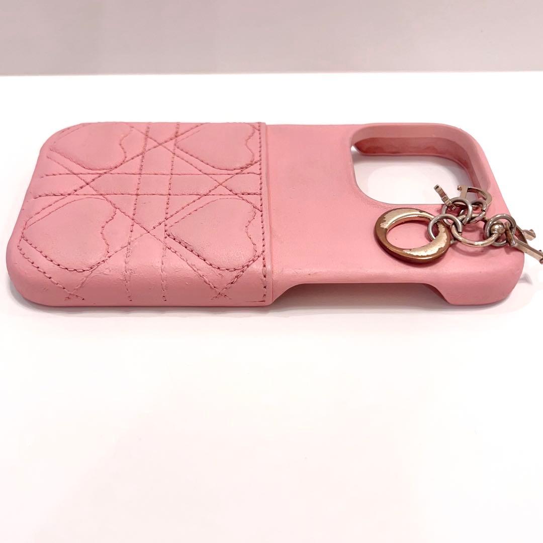 クリスチャンディオール iPhone15Pro ハート カナージュ ピンク