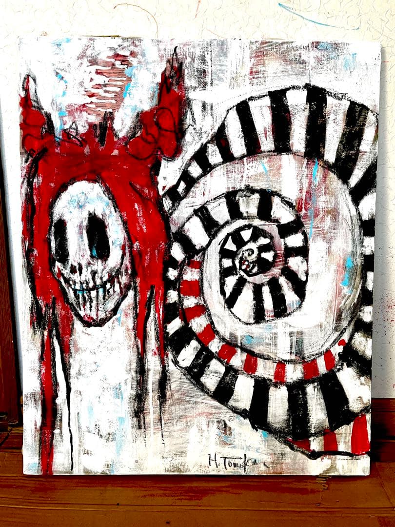 自作画　イラスト　キャンバス　油画　アクリル画