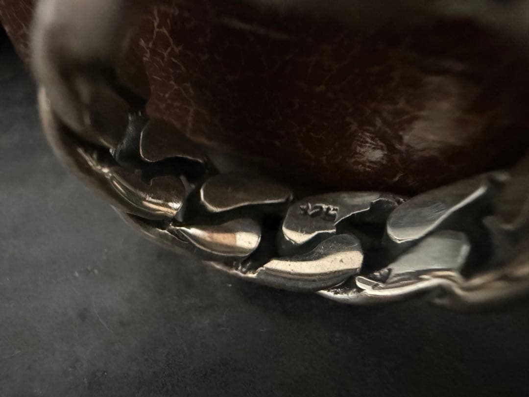 希少　ヴィンテージ　シルバー　925 喜平　チェーン　リング　アンティーク