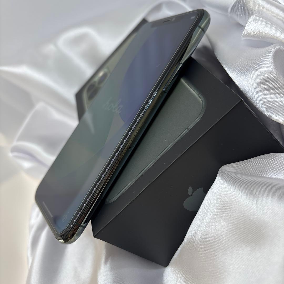 iPhone11pro ミッドナイトグリーン 256GB iface 箱付き