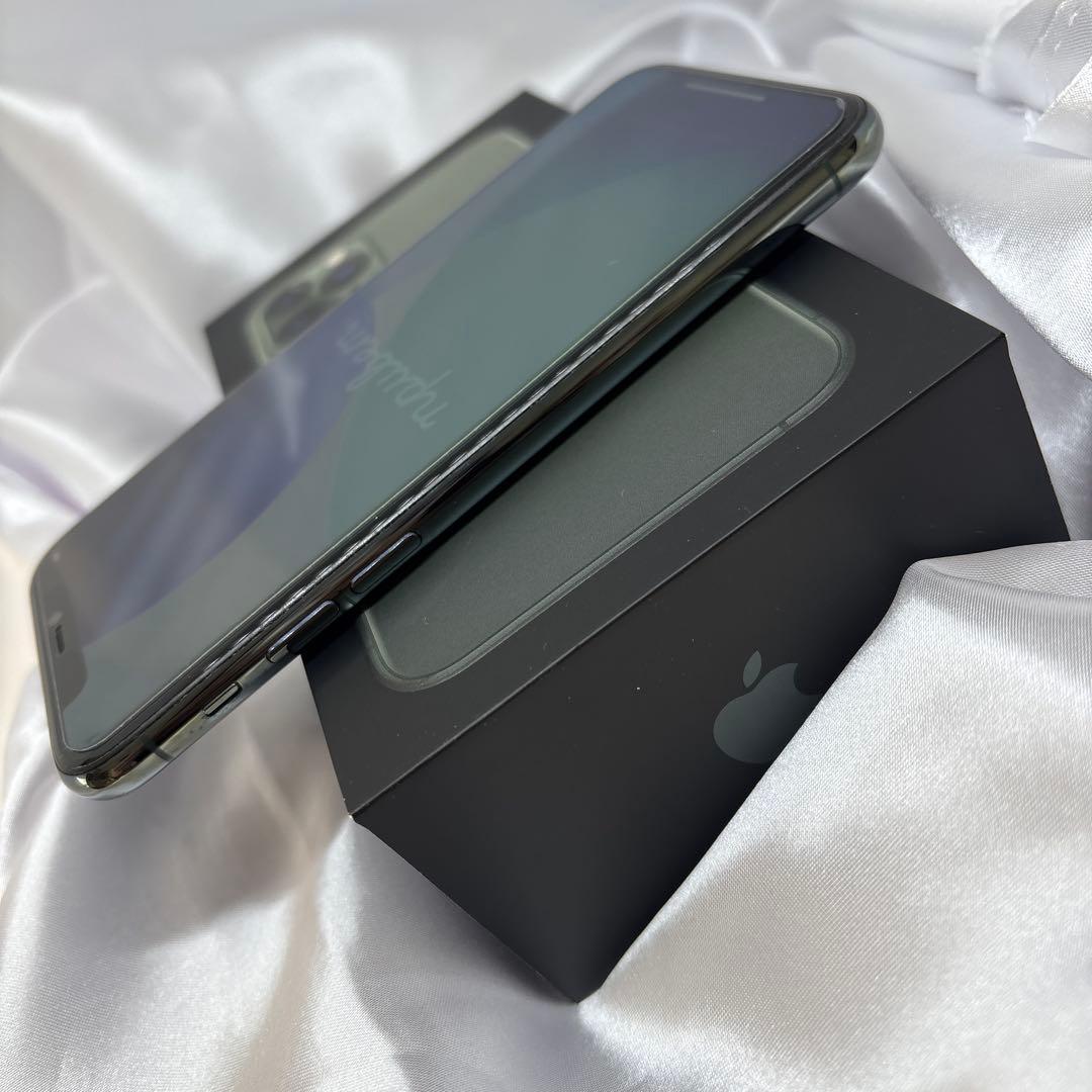 iPhone11pro ミッドナイトグリーン 256GB iface 箱付き