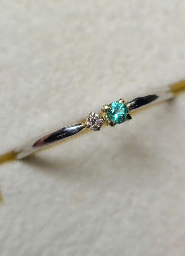 Miki PROFIAページ★パライバトルマリンピンクダイヤモンドリング★