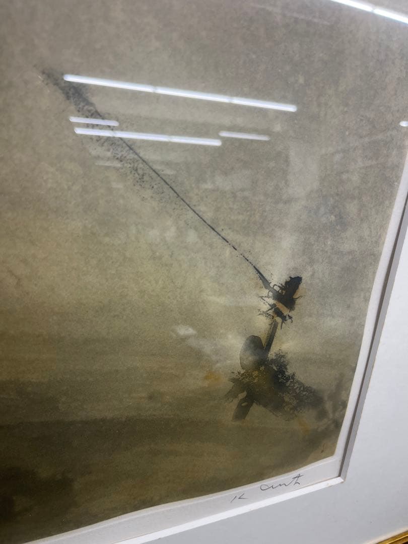 リトグラフ　モティ　乗馬　107/120 直筆サイン