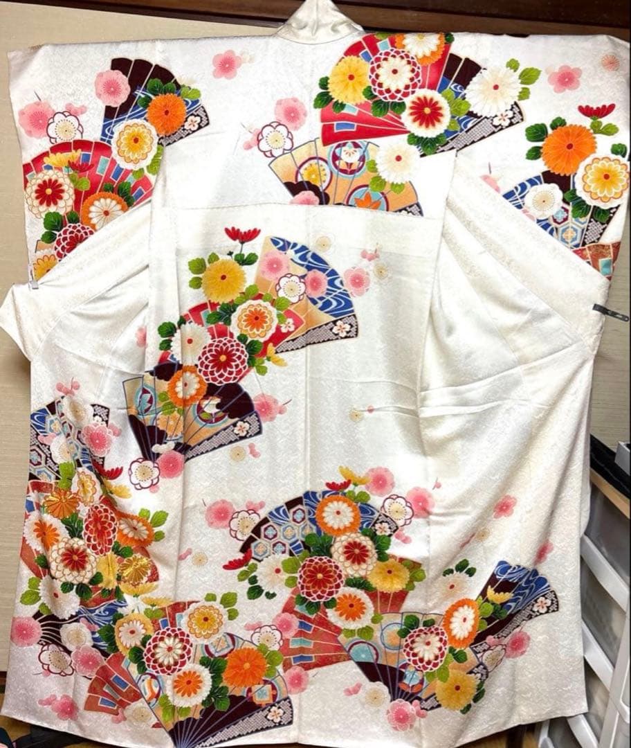 華 扇子 振袖 身丈160