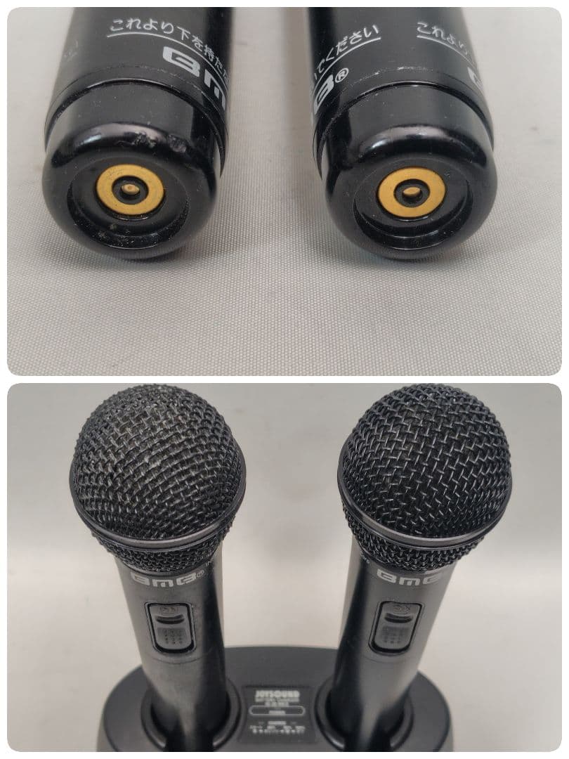 B040【ジャンク】カラオケ ワイヤレスマイク 6本セット レシーバー・充電器付