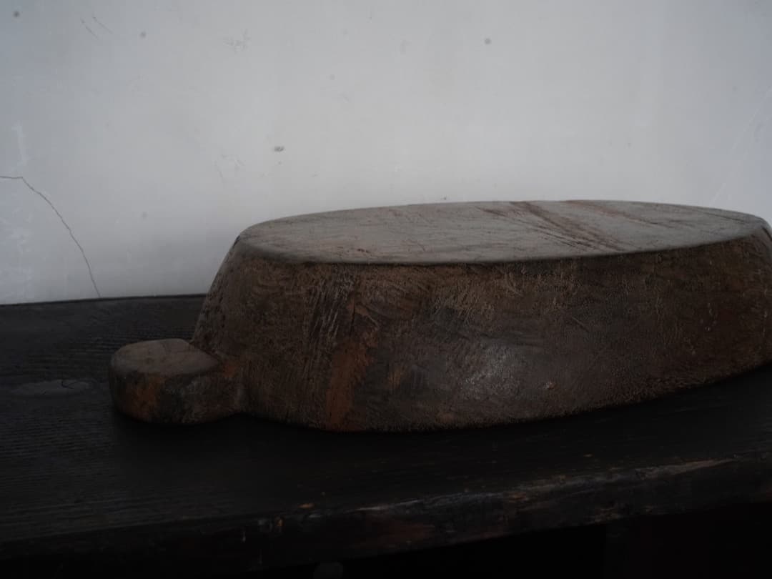 くり抜き鉢 北タイ19-20世紀 / アンティーク 木鉢 木彫り 古民芸 民藝