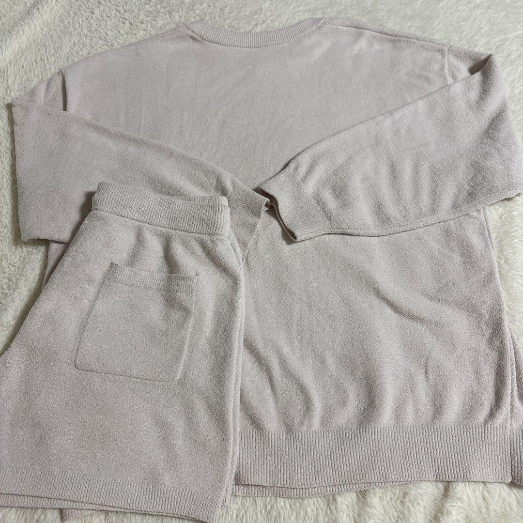 上下セット！CAT ジャガードプルオーバー、ショートパンツ （PNK）