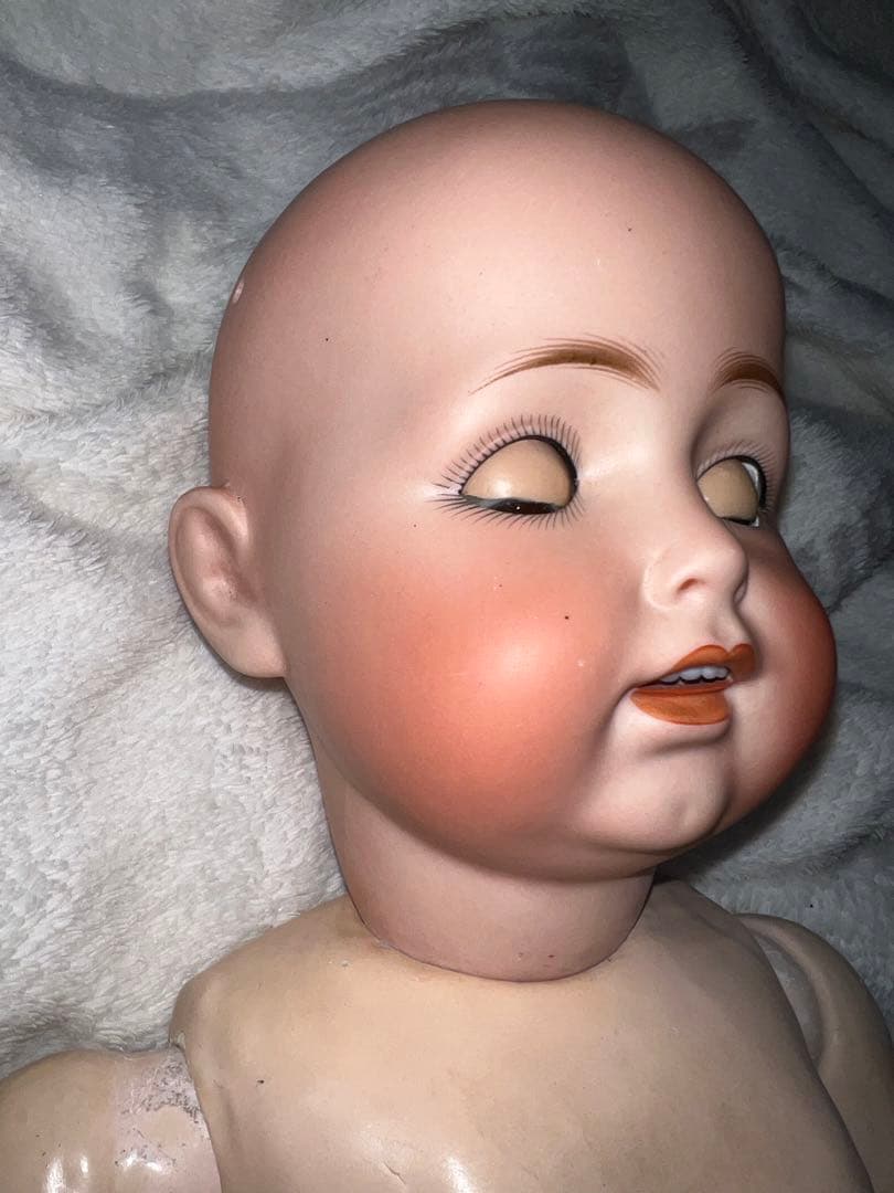 アンティークドール　ケストナー260ビスクドール　本物　女の子着せ替え美術芸術