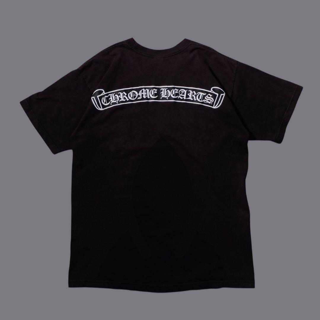 vintage クロムハーツ バックスクロールラベル ブラック L