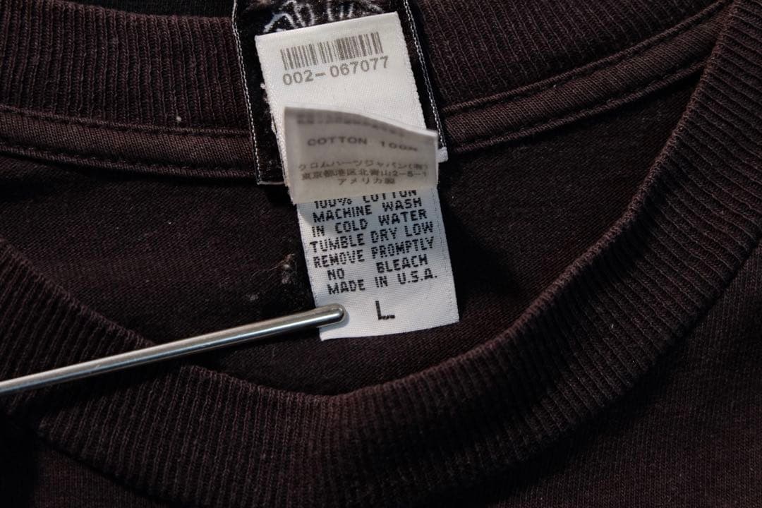 vintage クロムハーツ バックスクロールラベル ブラック L