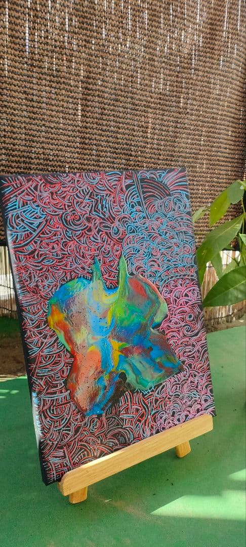 多色抽象アートキャンバス