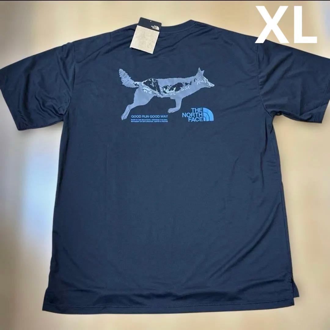 新品タグ付きレアな限定品ノースフェイスTシャツXLブラック早いもの勝ち‼️