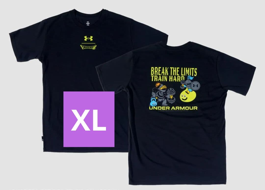 Under Armour ドラクエコラボ Tシャツ XLサイズ 黒 1枚