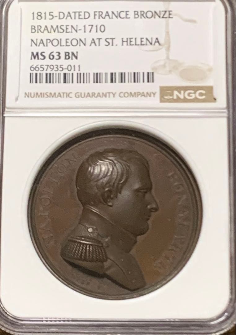 ナポレオン1世　生涯最終章　セントヘレナでの幽閉　ブロンズメダル