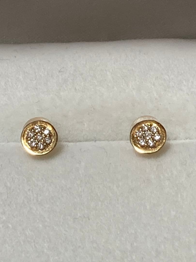 本日のみお値下げK18 ダイヤモンド ピアス