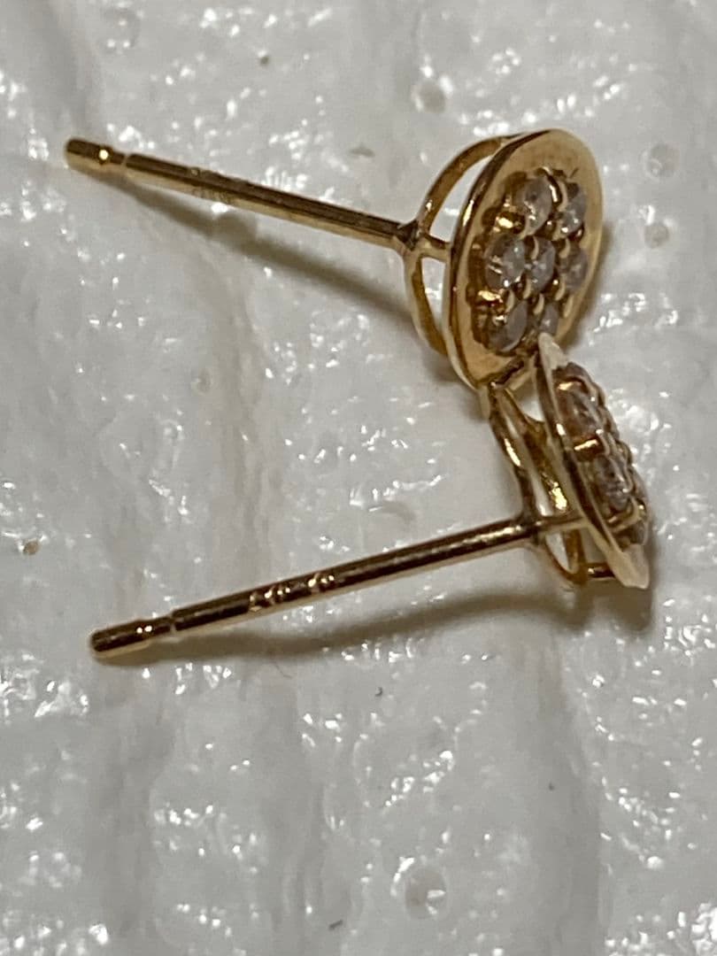 本日のみお値下げK18 ダイヤモンド ピアス