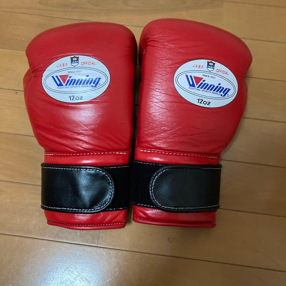 Winning ウイニング ボクシンググローブ12オンス赤