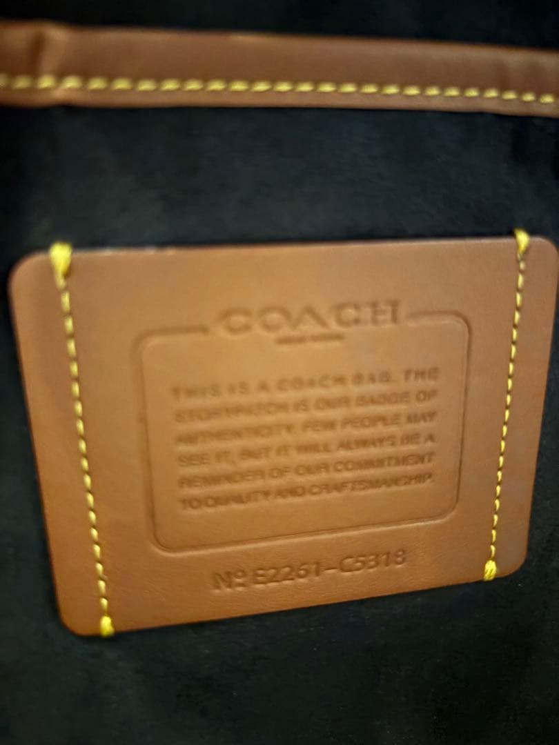COACH ビジネスバッグ ブラック レザー