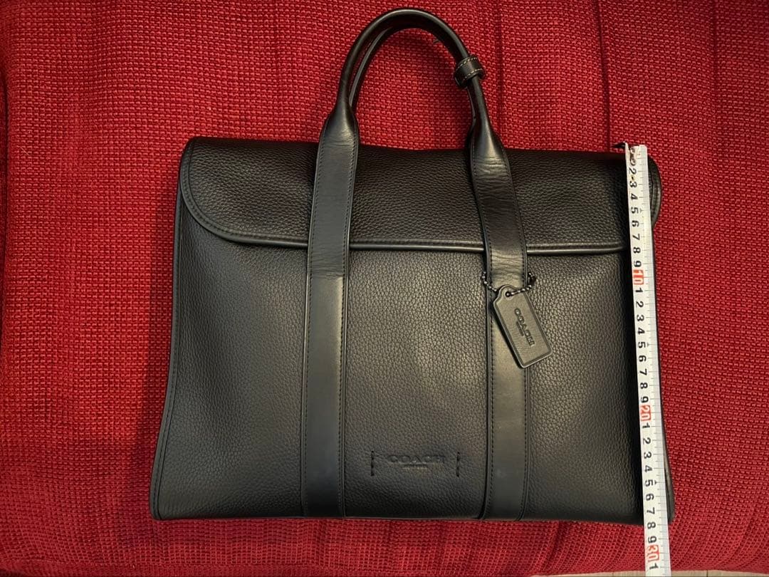 COACH ビジネスバッグ ブラック レザー