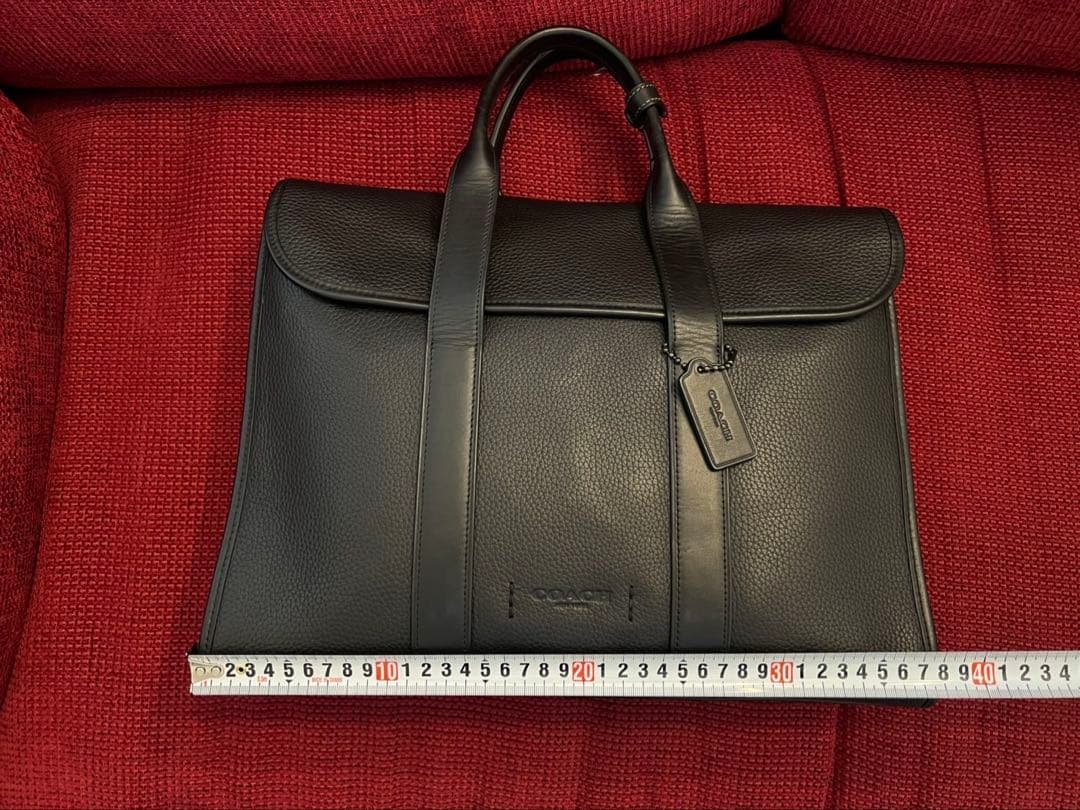 COACH ビジネスバッグ ブラック レザー