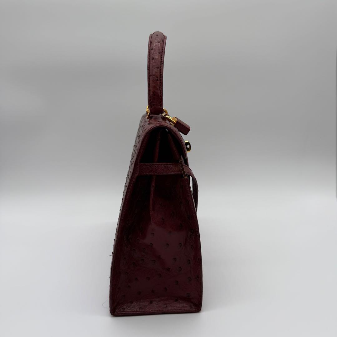 MORABITO モラビト スカラ28 オーストリッチ 赤色 レッド 付属品完備