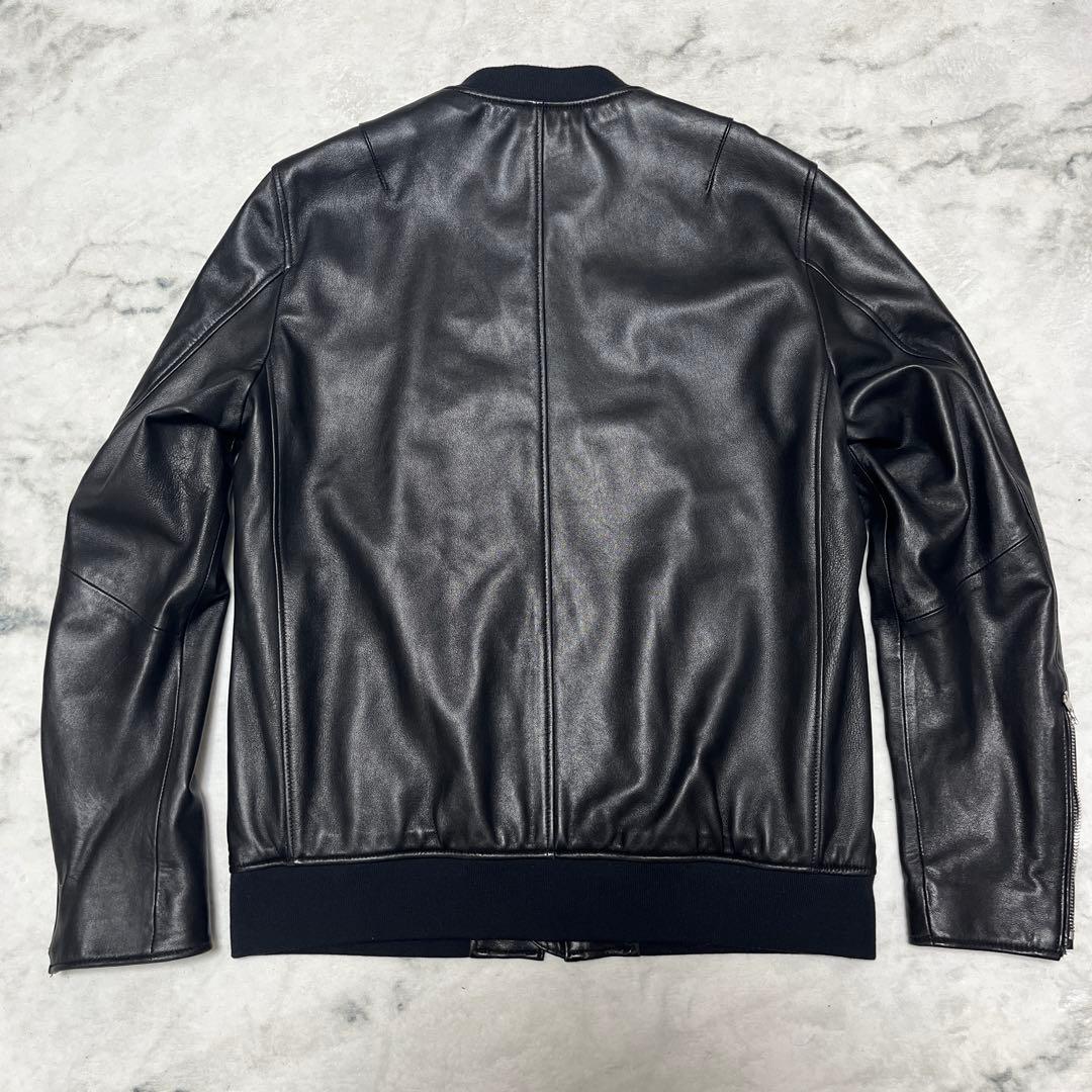 NANO UNIVERSE シングルライダースジャケット ブラック　Lサイズ