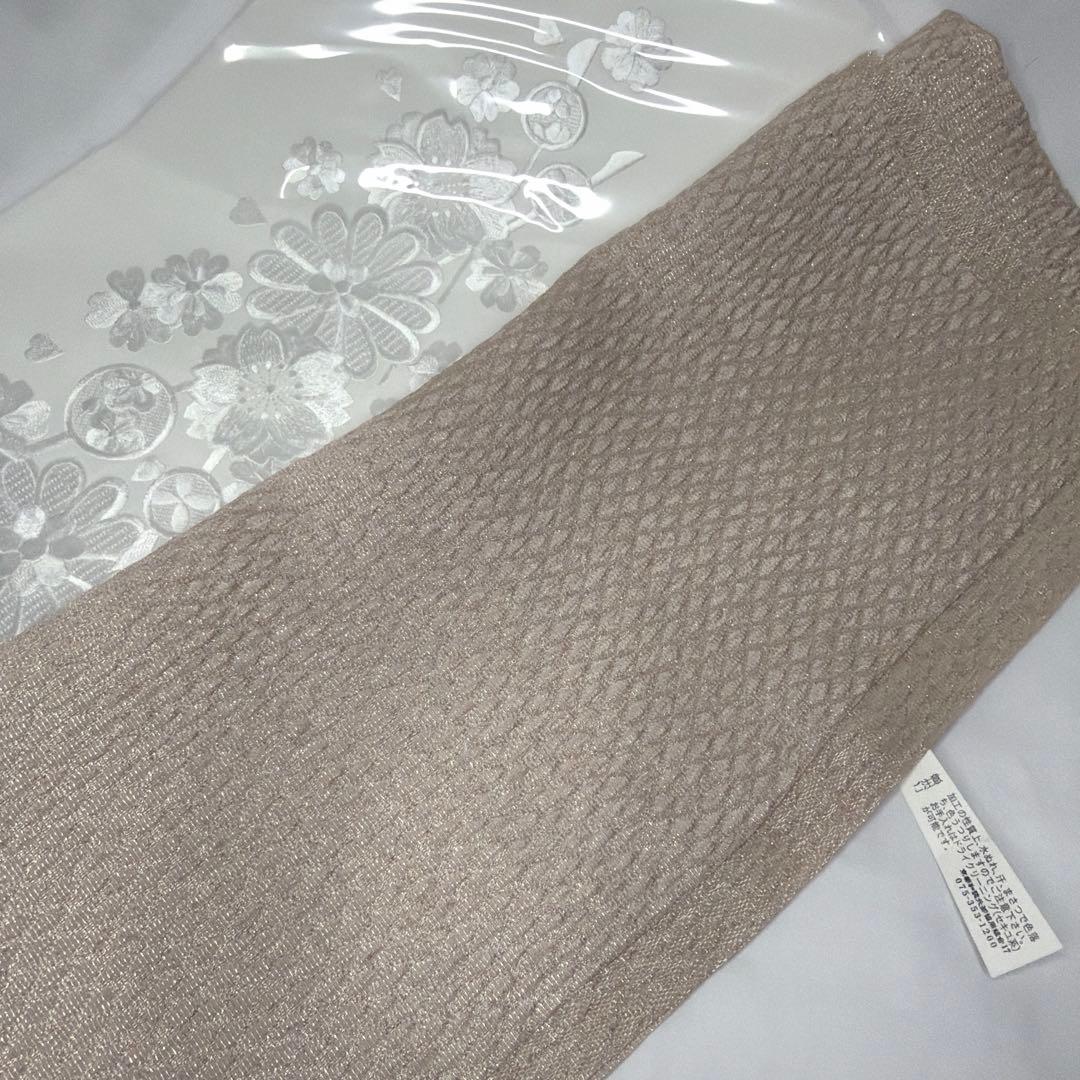 新品　クリーム　振袖用　2026年モデル　帯締め　帯揚げ　半襟　重ね襟　セット