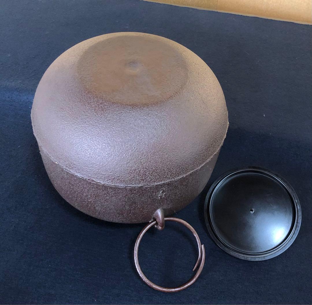 《レ》茶道具 阿弥陀堂釜 鐶付 清光堂 佐藤清光 作歴 共箱 251201お2