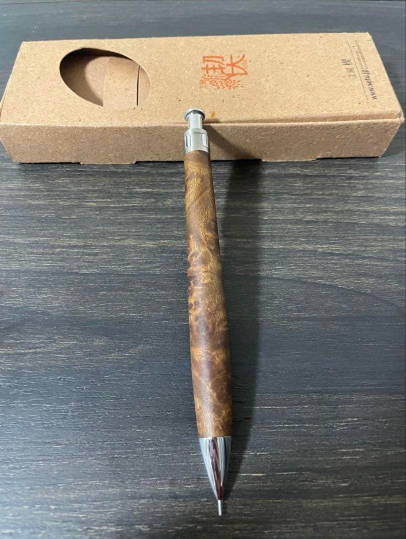 【固定式口金付き】工房 楔 0.5mmペンシル楔 マーブルウッド