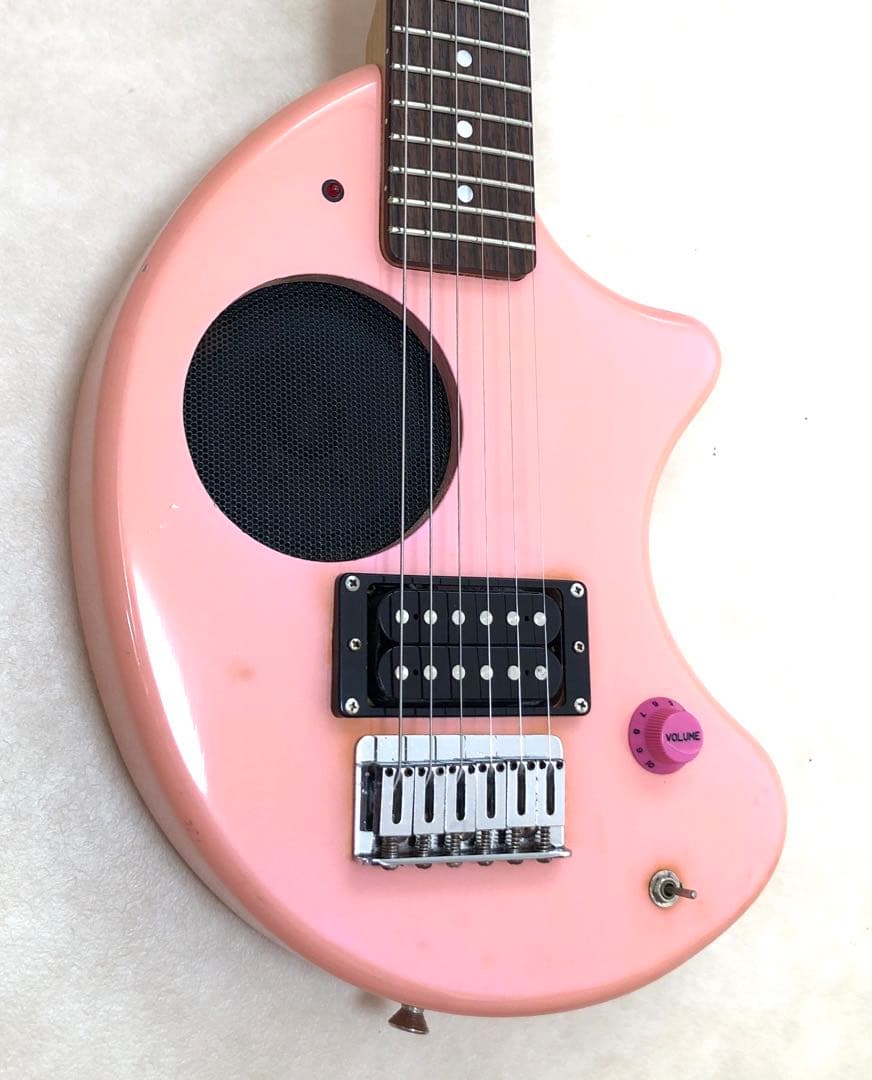最終値下!【美品】ZO-3 ピンク アンプ内蔵ミニギター ヘッドフォン端子付