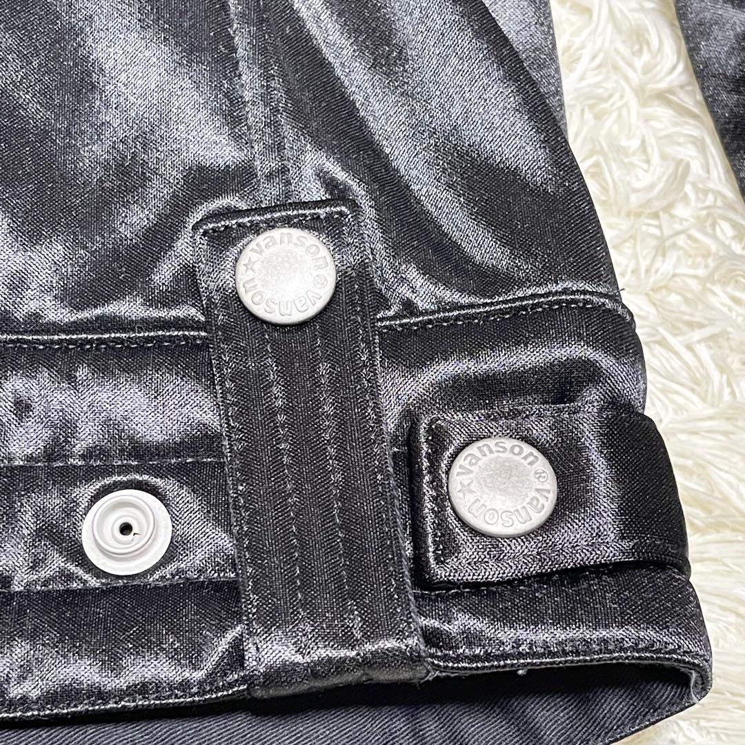 【極美品】vanson シングル　ライダース　スカル　髑髏　ワッペン　黒　S