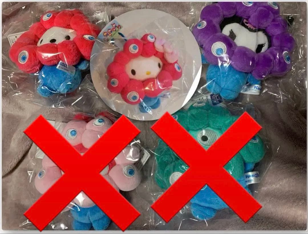 万博　ミャクミャク　サンリオ　カラビナ　ぬいぐるみ　キーホルダー