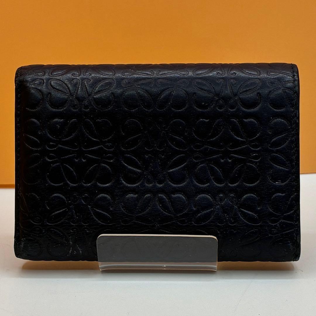 【極美品✨】LOEWE ロエベ 三つ折り財布 ウォレット リピートアナグラム