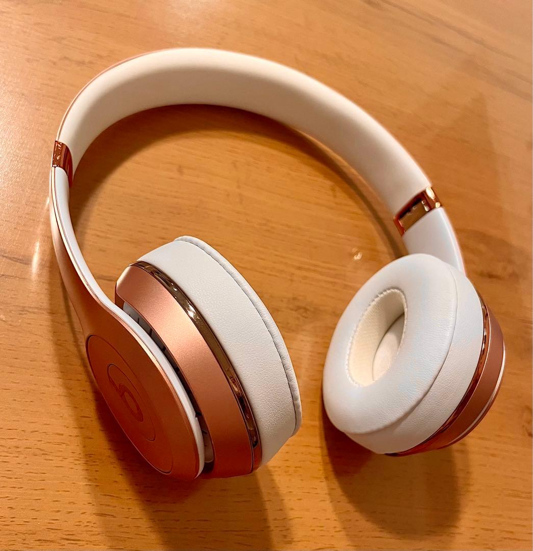 【セール中！】beats solo 3ワイヤレス ヘッドホン　ローズゴールド