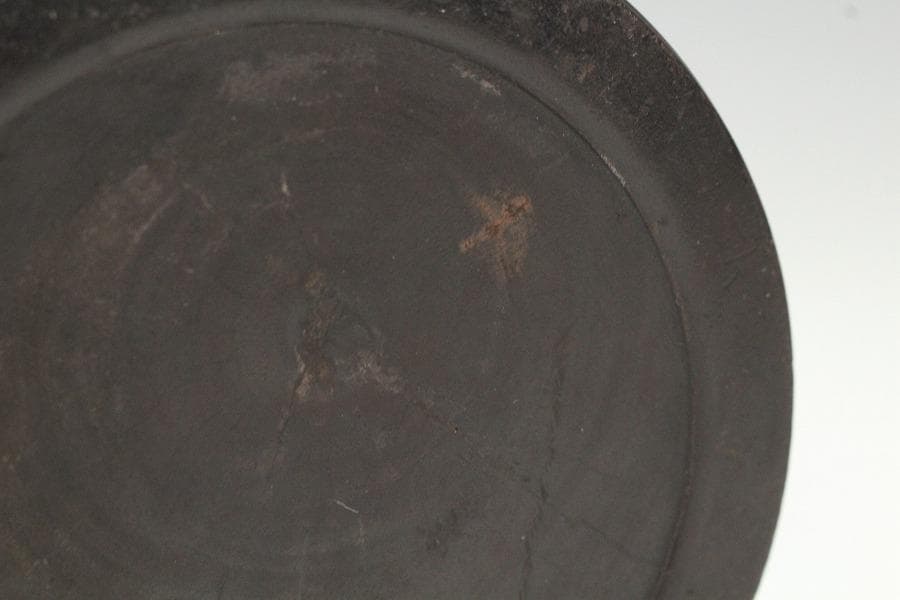 中国美術 紫檀 筆筒 文房四宝 高12.5cm(HA421)