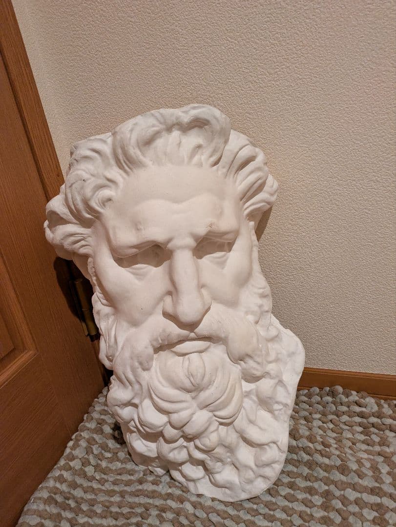 石膏像　モーゼ大顔面