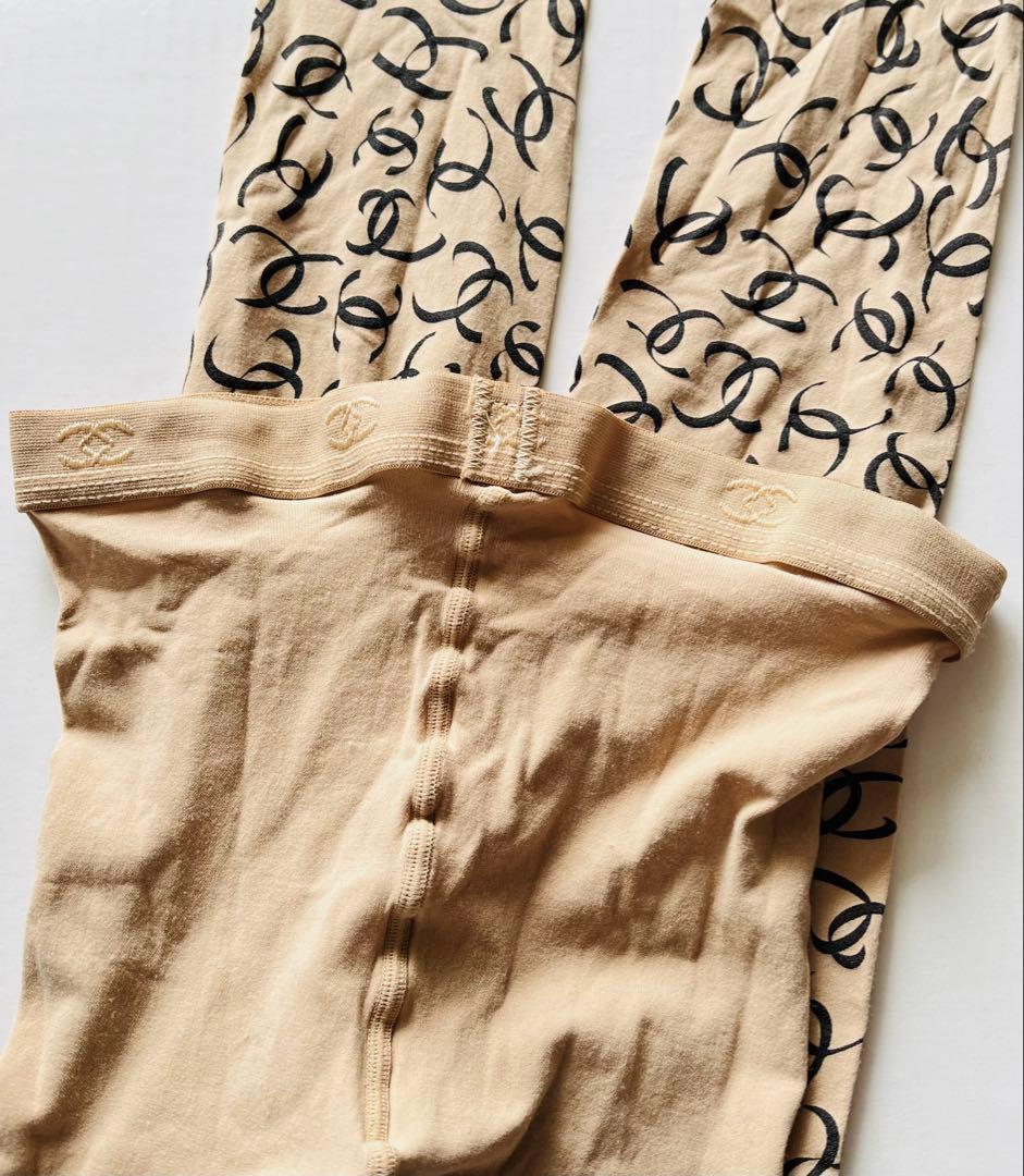 CHANEL シャネル　タイツ　CCロゴ ココ