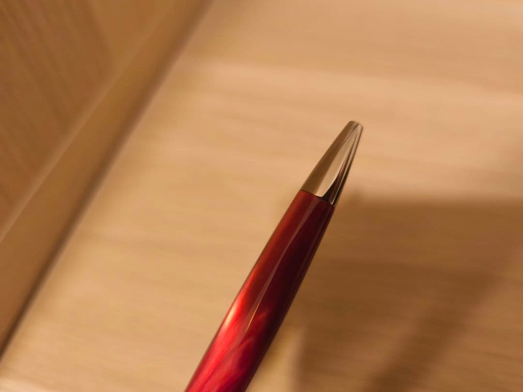 ROMEO ボールペン 細軸イタリアンレッド　ケース付き