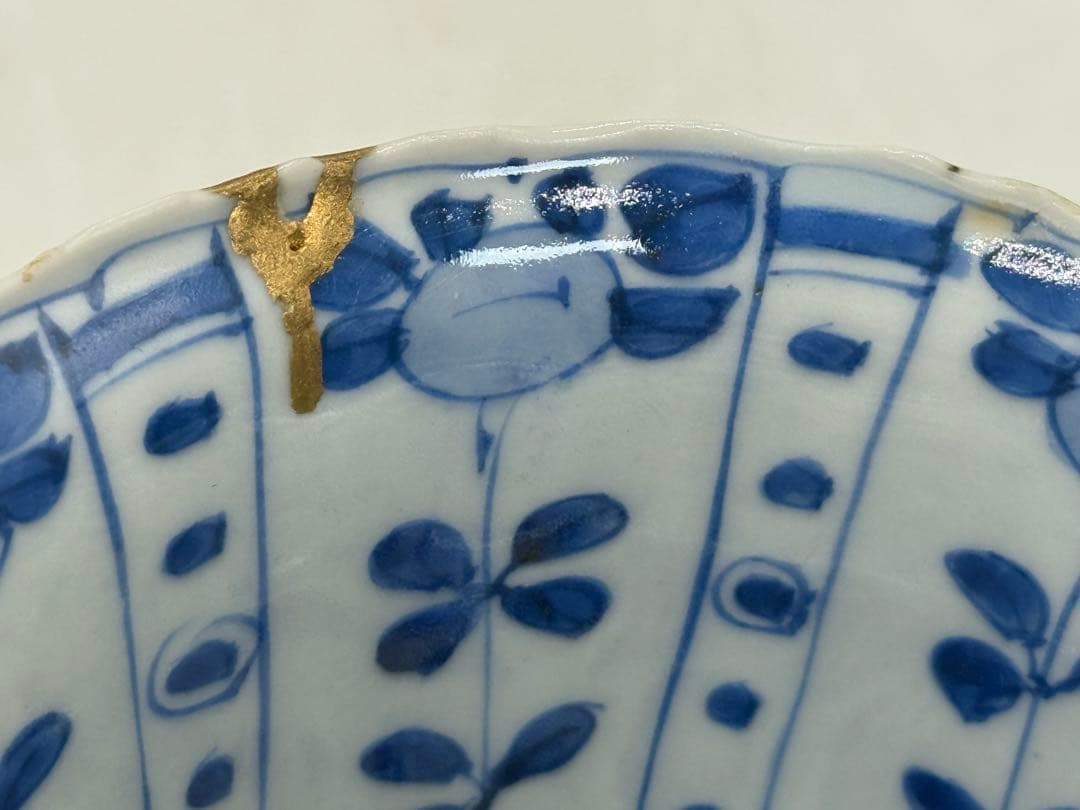 古染　花鳥紋鉢　芙蓉手　送料込み251105