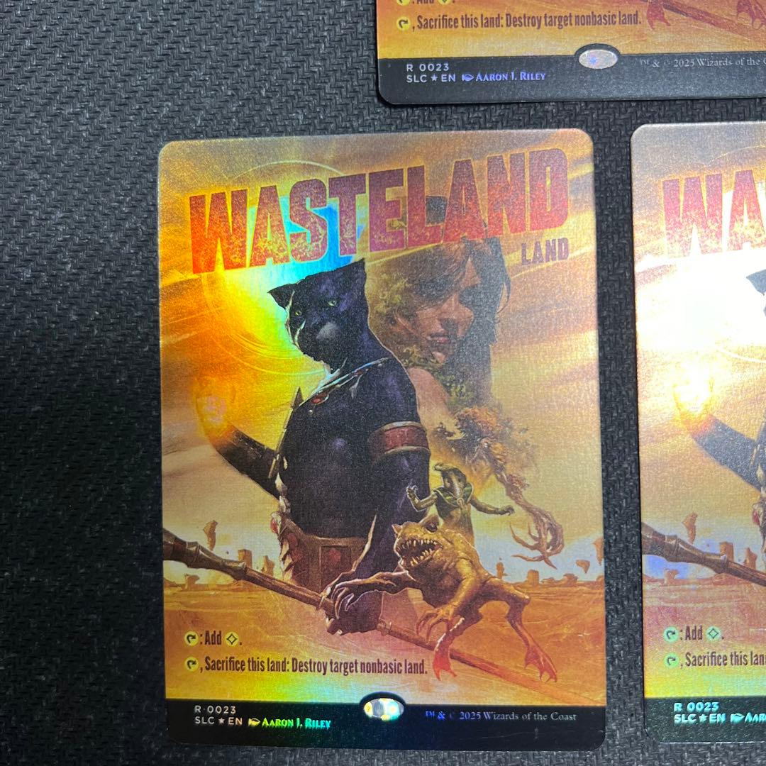 SLD 不毛の大地 英語版ボーダーレス foil 3枚セット