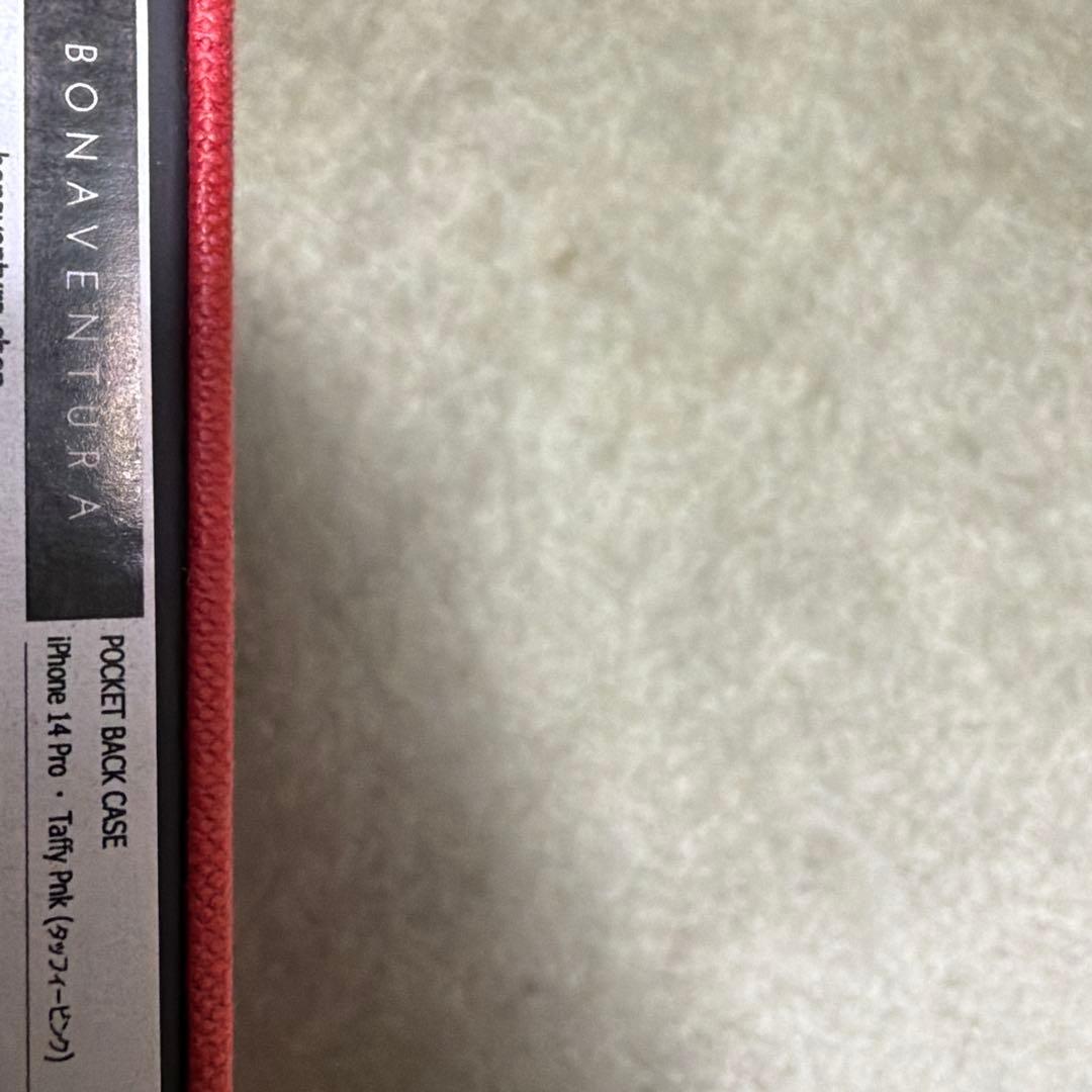 美品！BONAVENTURA iPhone14proケース タッフィーピンク
