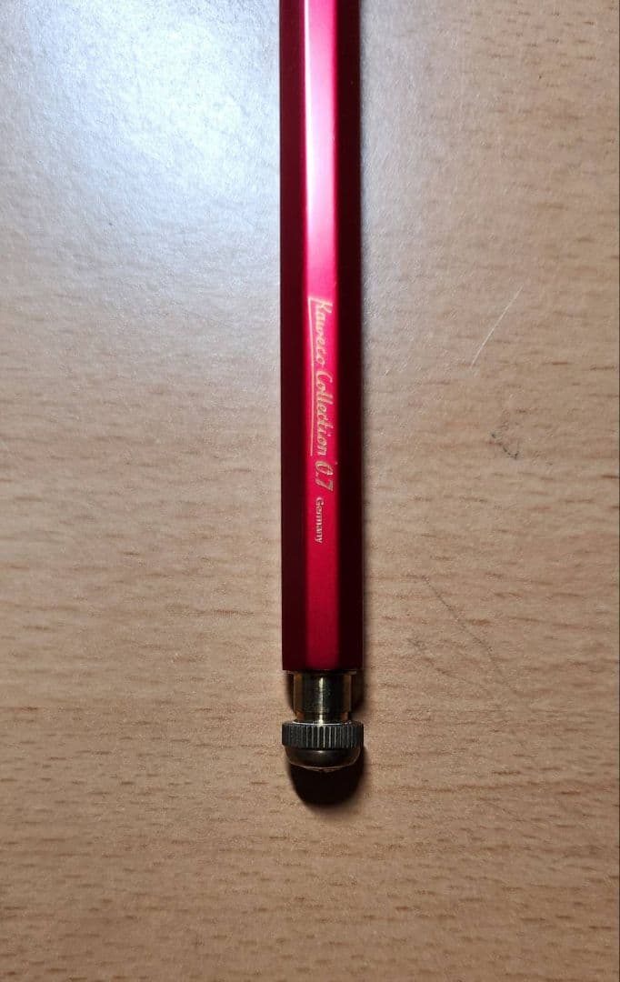 カヴェコスペシャル レッド シャープペン 0.7mm（クリップ付き）