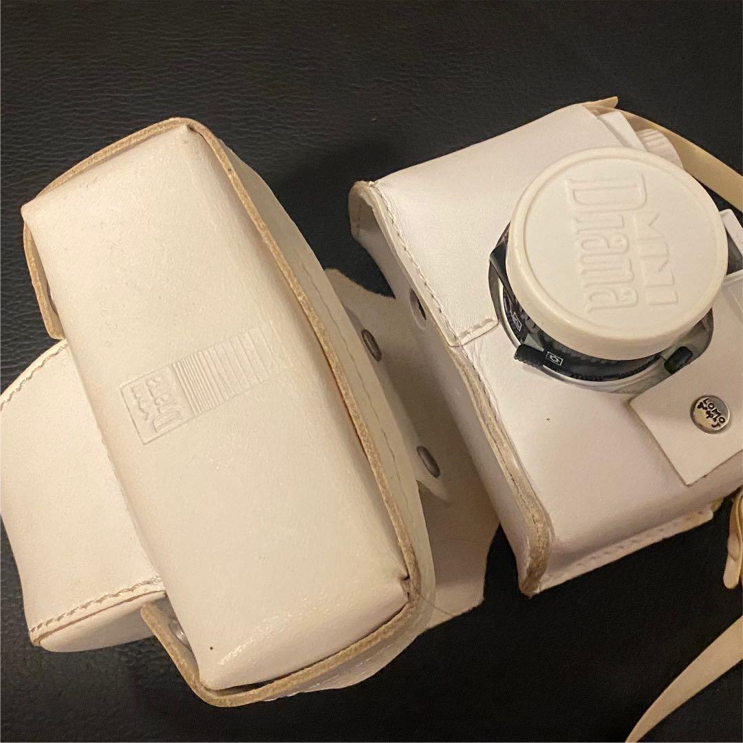【レア】Lomo Diana mini ホワイト．グリーン　レザーケース付き