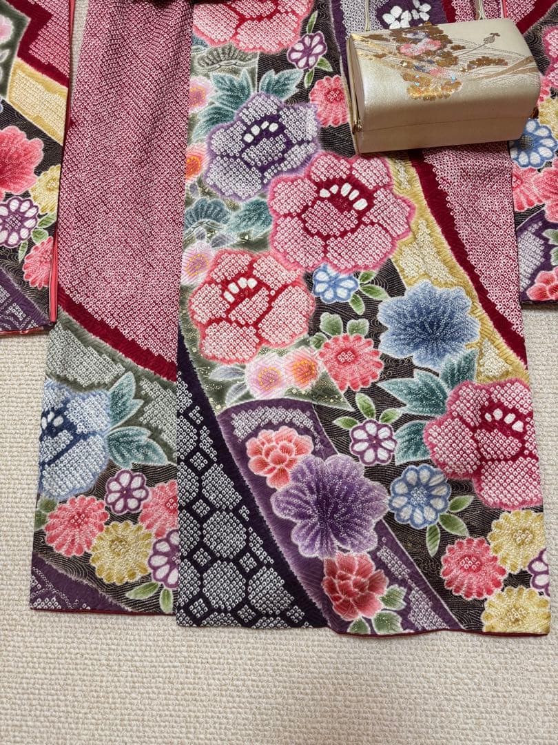 正絹豪華総絞り振袖セット 京都きもの友禅